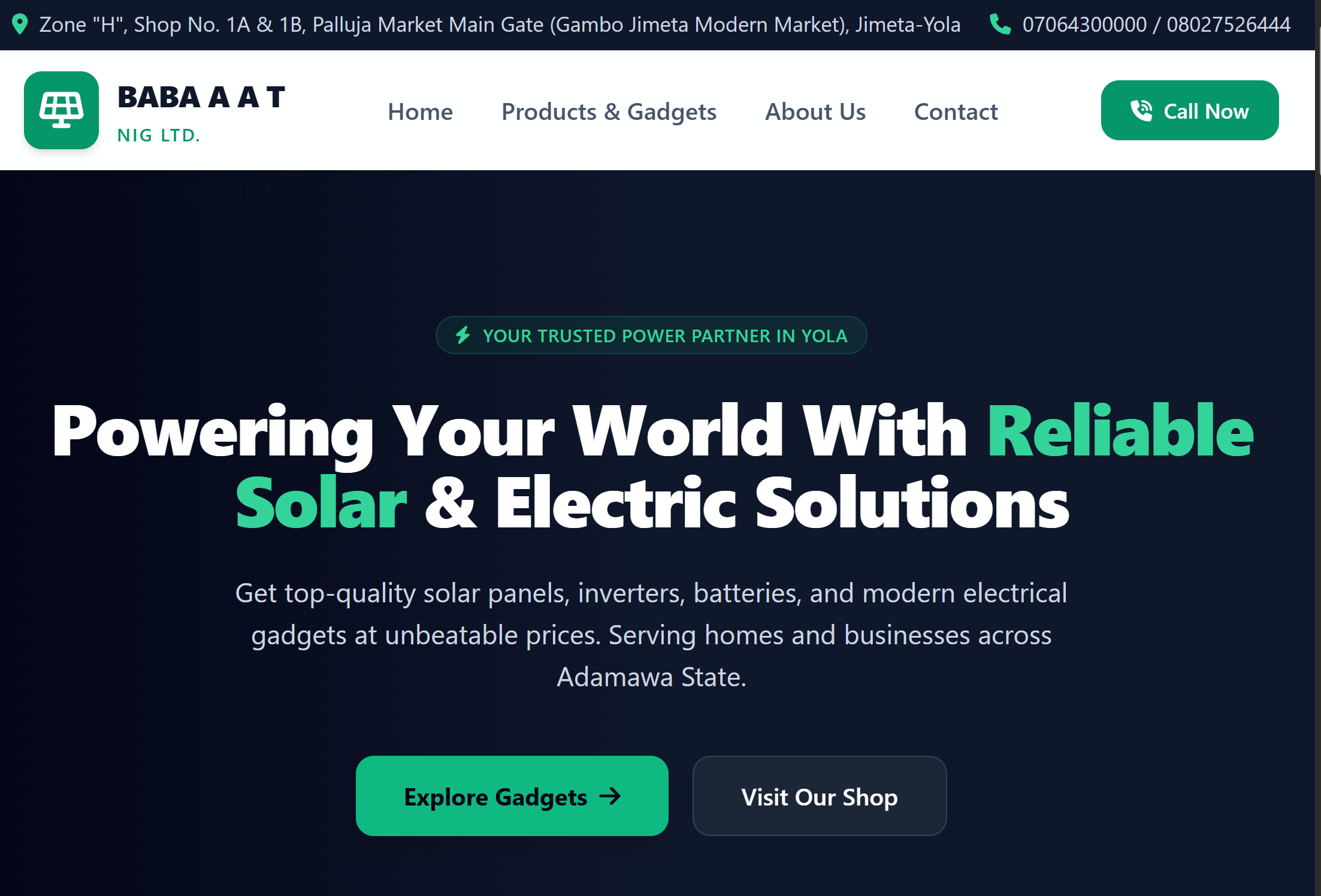 BABA A.A.T NIG LTD